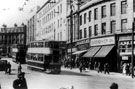 View: s17342 High Street from Commercial Street junction, premises include Nos. 59 - 65 C and A Modes Ltd., ladies outfitters, No. 73 W. Barratt and Co. Ltd., boot and shoe dealers, No. 75 G. A. Dunn and Co. Ltd., hatters, No. 77 Newmans (Provincial) Lt