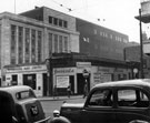 View: s17343 High Street at junction of George Street, Nos. 36 - 38 former premises of Gerrards, ladies outfitters, No 42, Westminster Bank and newly constructed John Walshand Co., department store