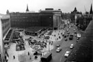 View: s17356 Elevated view of High Street and Change Alley, No. 50 John Walsh Ltd., department store, centre