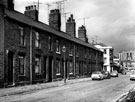Nos. 64 - 46 Hodgson Street looking towards junction with Headford Street, No. 85 Headford Street, Swift and Goodinson Ltd., funeral directors