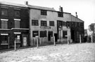 Part of A.R. Ashby and Co., bread platter manufacturers, Toledo Works and derelict premises of No. 87 Charles W. Bacon Ltd., wood turners, Hollis Croft with St. Vincent's Hall just visible extreme right