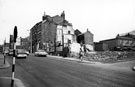 Howard Street at junction with Eyre Lane, demolition of buildings in preparation for the Civic Circle Road