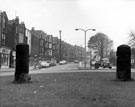 Hunter's Bar, Ecclesall Road, old gate posts belonging to the old toll house (temporarily without the gate)