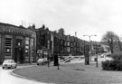 Hunter's Bar roundabout, Ecclesall Road, showing the old toll house gate and gate posts