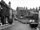 Kent Road looking towards Gleadless Road. Court No 1 approached via cutting behind vehicles on right. The building at the rear of the butchers shop on the right was the slaughter house