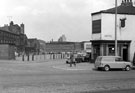 Leadmill Road and Mortimer Street, from St. Mary's Road showing (right) Truro Tavern, No. 189 St. Mary's Road, right, Leadmill Mission Hall can be seen in background, left