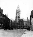 Leopold Street looking towards Town Hall Square, Jubilee Monolith and Town Hall