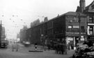 Leopold Street from Town Hall Square, 1945-1955, No. 70 Fargate, Sheffield Creameries Ltd., Dairy, right