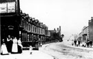Leppings Lane, Wadsley Bridge, towards junction with Penistone Road, chimneys in distance belong to Allen's Foundry