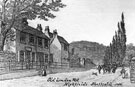 Cottages, London Road from junction of Sharrow Lane, right