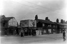 Junction of Boston Street (left) and London Road (right), Highfield shortly before the Lansdowne Picture Hall was built, No 41 (London Road), William Holmes, tripe dealer, No 45, John E. Pashley, Marine Store Dealer