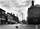 View: s17667 London Road at junction with Sitwell Road, No. 272 United Friendly Insurance Co. Ltd., right