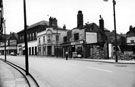 Demolition of old property, London Road, No. 126 Tramway Hotel (corner of Broom Close)