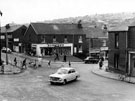 View: s17678 Loxley Road, Malin Bridge at junction with Loxley New Road, No. 12 Bowaters (Furnishers) Ltd., general outfitters, No. 6 Malin Bridge Post Office