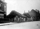 Machon Bank near junction with Sandford Grove Road, derelict cottages stood at bottom of Emily Road