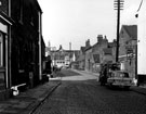 Malinda Street near the junction with Watery Street, sign for Denison Arms visible looking towards Lister Lane and Montgomery Terrace Road and the Royal Infirmary