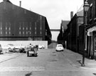 Manningham Road looking towards Brown Bayley's Ltd. showing W. Collins, rag and bone cart