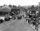 Streetscene on Middlewood Road from the junction with Brier Street showing (right) street traders