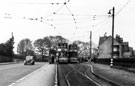 Millhouses Lane looking towards Ecclesall Road South, at Ecclesall Tram Terminus