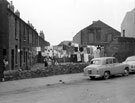 Rear of Nos. 45, 43 etc., Montfort Street and No. 1/3 Talbot Transport (Sheffield) Ltd., Montfort Road, Spring 1965