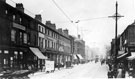 South Street, Moor, premises on left include No. 116 Bazaar Hotel, Nos. 96 - 108 F.H. Whitehouse Ltd., drapers