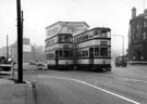 View: s18046 Tram Nos. 273 and 483 at the junctions of The Moor, Ecclesall Road, Cemetery Road and London Road