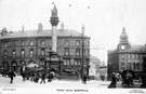 Moorhead, Crimean Monument, Nelson Hotel, Public Benefit Boot Co., and Newton Chambers, Newton House, right