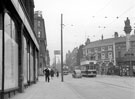 View: s18141 Moorhead looking towards Pinstone Street, Nelson Hotel and Crimean Monument, right