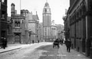 Norfolk Street, St. Marie's RC Church Rectory, left, Victoria Hall, centre, Nos. 97 - 101 Hay and Son, wine merchants, (Furnival Chambers), right