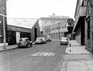 Napier Street looking towards No. 108 Eclipse Components Ltd., safety razor blades manufacturers, Gilcar Works