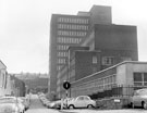 Newcastle Street from Broad Lane, looking towards Portobello Street, buildings on right belong to University of Sheffield
