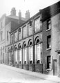 Newhall Street, at bottom of Snig Hill, looking towards Pack Horse Hotel, in which boxing took place at a large room at the back