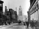 Norfolk Street, St. Marie's RC Church Rectory, left, Victoria Hall, centre, Nos. 97 - 101 Hay and Son, wine merchants, (Furnival Chambers), right