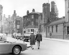 View: s18350 Norfolk Street looking towards Town Hall, buildings belonging to St. Marie's RC Church, right, Rectory Chambers, centre