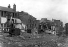 View: s18353 Rear of Norfolk Street showing demolition of shops for the Civic Circle Road