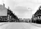 Nos. 217, 219 etc. (left), Nottingham Street with the entrance to Nottingham Cliff Recreation Ground extreme left