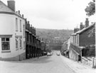 Oak Street, Heeley, from junction with Well Road, showing (left) Sportsman Inn, No. 83 Well Road