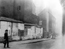 Orchard Lane from Holly Street, 1890-1895, Court No. 2 situated behind houses in background Orchard Lane from Holly Street, 1890-1895, Court No. 2 situated behind houses in background