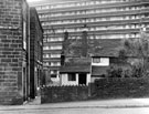 Nos. 68 and 70 Bradfield Road, rear view from Owlerton Green, Regent Court in background