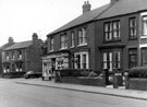 Owlerton Green looking towards junction with Hawksley Road, No. 66, G.K. and M. Cooke, grocers