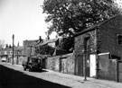Pearl Street, Sharrow, showing rear of houses fronting Cemetery Road, in background