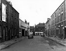 Peel Street looking towards Glossop Road, Nos. 15 - 19 Broomhill Motor Co., left