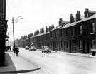 General view of Penistone Road looking from the junction with Cottam Street towards Brough Street (left) and the junction with Rawson Street (right)