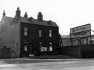 Nos. 815 - 817 Penistone Road with the sign for Hillfoot Steel and Tool Company, Owlerton Forge and Engineering Works, Bradfield Road