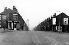 View: s18694 No. 99 S.Y.D. Co-op Laundry and Dry-cleaners (left) and No. 90, corner shop (right), Petre Street at the junction with Sutherland Road (left) and Harleston street (right)