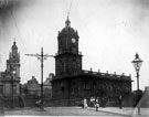 View: s18732 Pinstone Street looking towards St. Paul C. of E. Church showing (top left) Town Hall