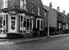 Ramsey Road at junction with School Road, No. 202 School Road, grocers