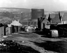 View: s18935 Primrose Hill looking towards Langsett Road showing Sunday School  (right), St. Bartholomews Church extreme right and Neepsend Gas Works in the background