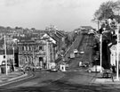 View: s18964 Psalter Lane at junction with Ecclesall Road from Ecclesall Road South showing (left) No. 993 Ecclesall Road, Sheffield Savings Bank