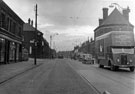 View: s18974 Queen's Road at junction with Myrtle Road and Shoreham Street, No. 528 Earl of Arundel and Surrey Hotel, right, Hodkin and Jones Ltd., building material merchants (Havelock Bridge Works), left
